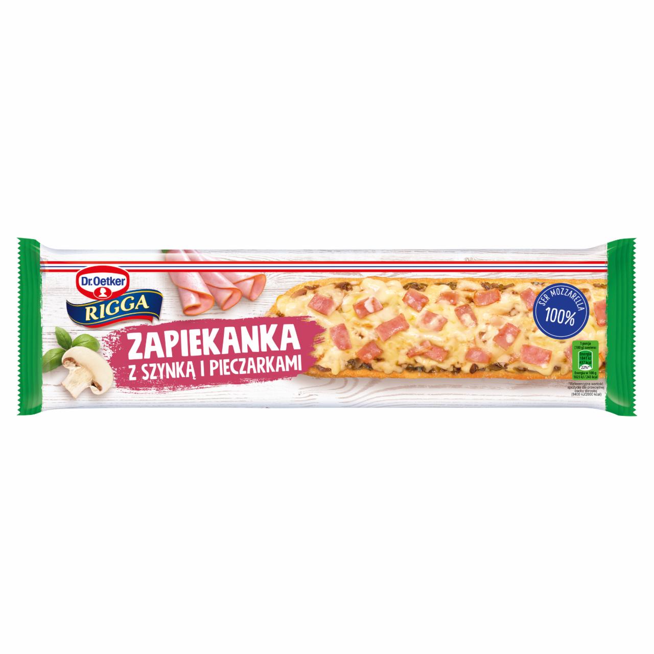 Zdjęcia - Dr. Oetker Rigga Zapiekanka z szynką i pieczarkami 180 g