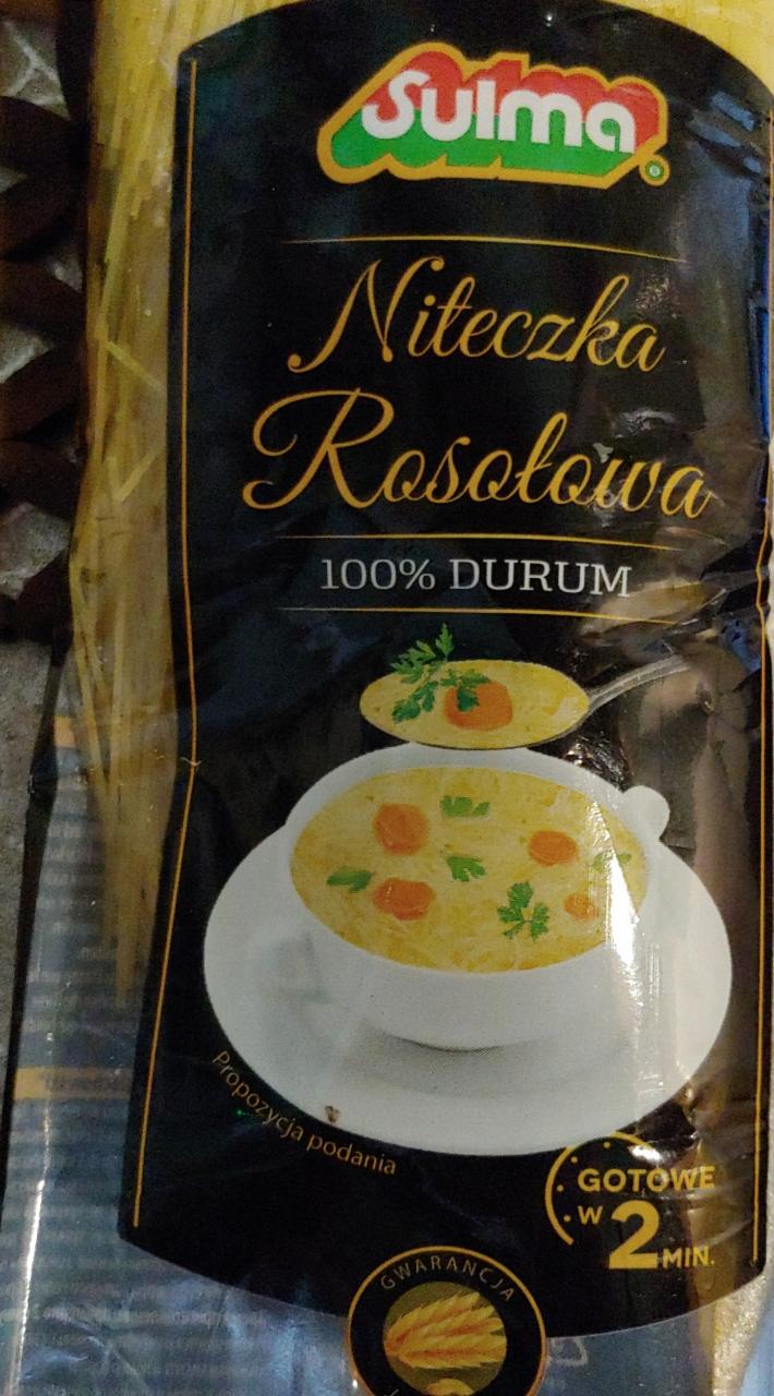 Zdjęcia - Sulma Makaron Sulechowski Nitka rosołowa 400 g