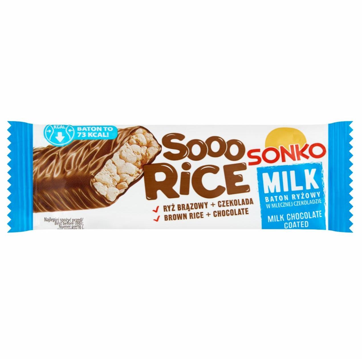 Zdjęcia - Sooo Rice Milk Baton ryżowy w mlecznej czekoladzie 16 g Sonko