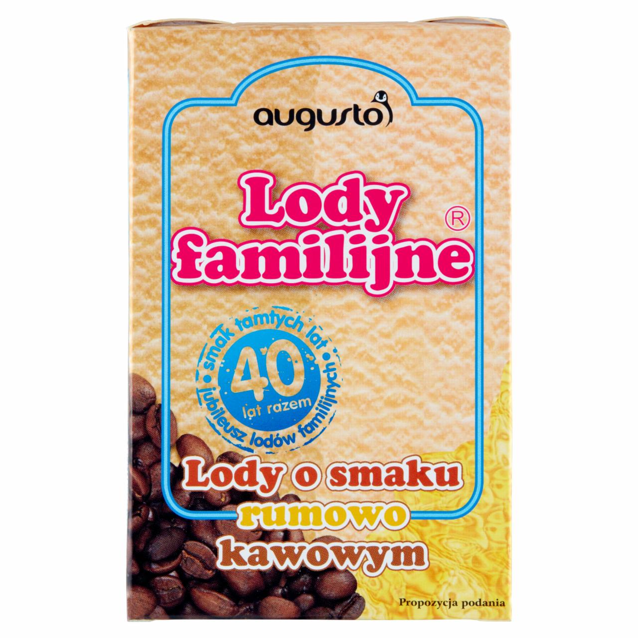 Zdjęcia - Augusto Lody familijne Lody o smaku rumowo kawowym 480 ml