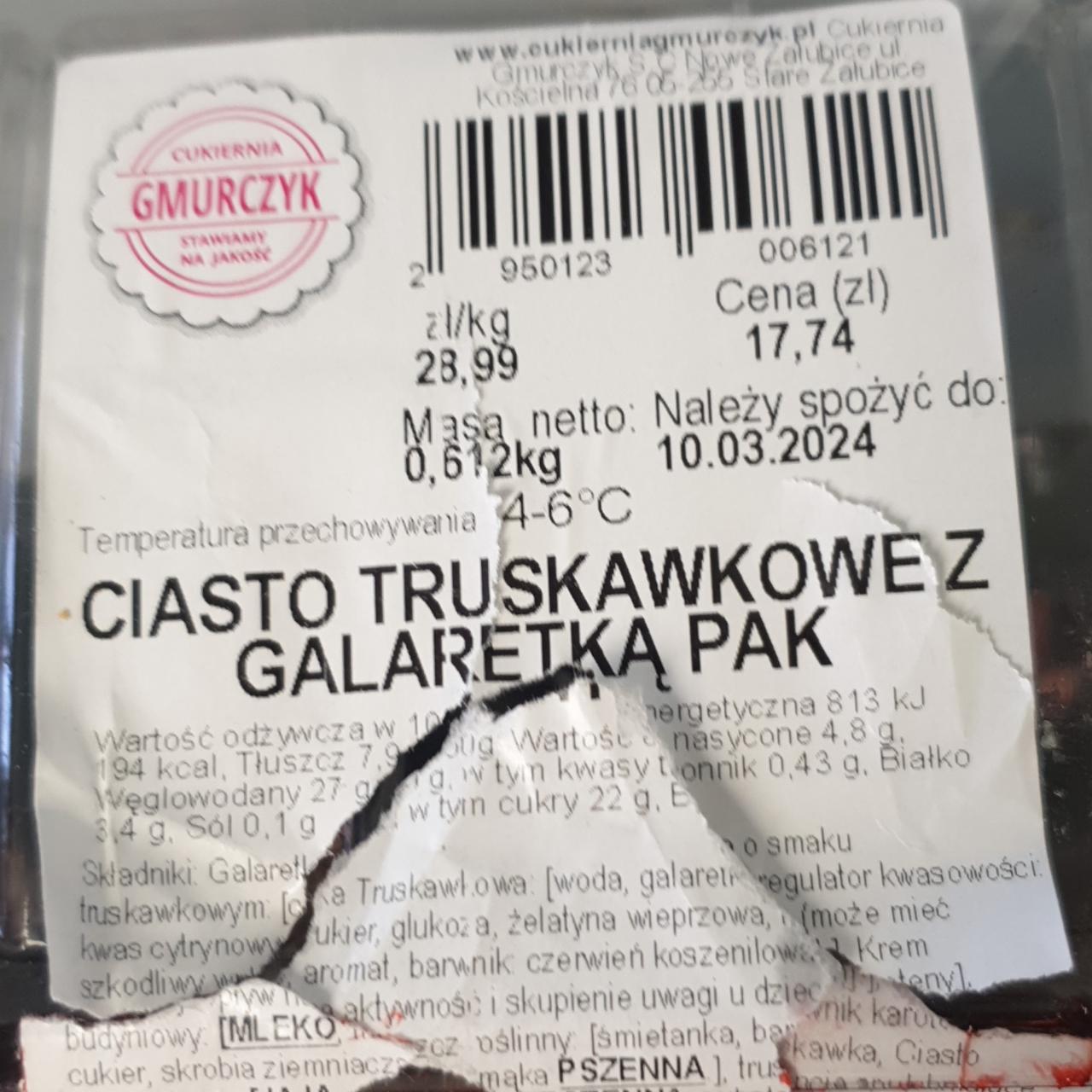 Zdjęcia - Ciasto truskawkowe z galaretką GMURCZYK