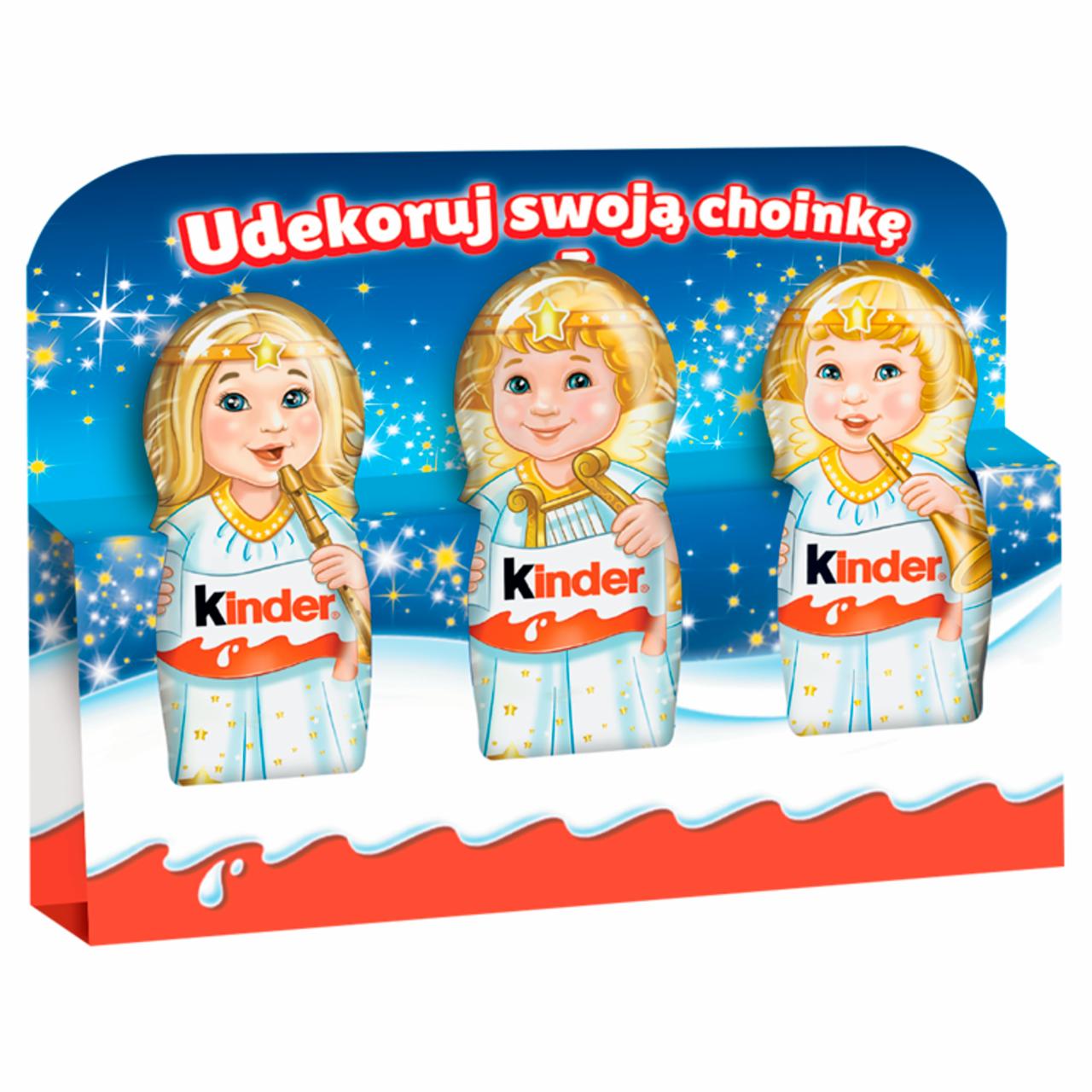 Zdjęcia - Kinder Aniołek Figurka pokryta mleczną czekoladą 3 x 15 g