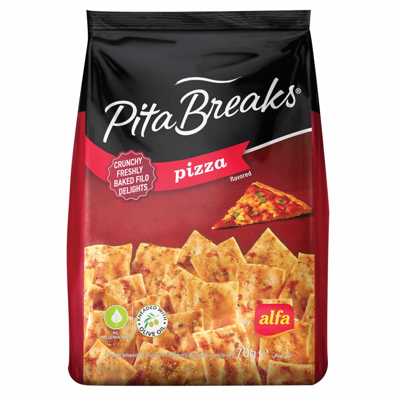 Zdjęcia - Alfa Pita Breaks Pizza Chrupkie pieczywo pszenne pita 70 g