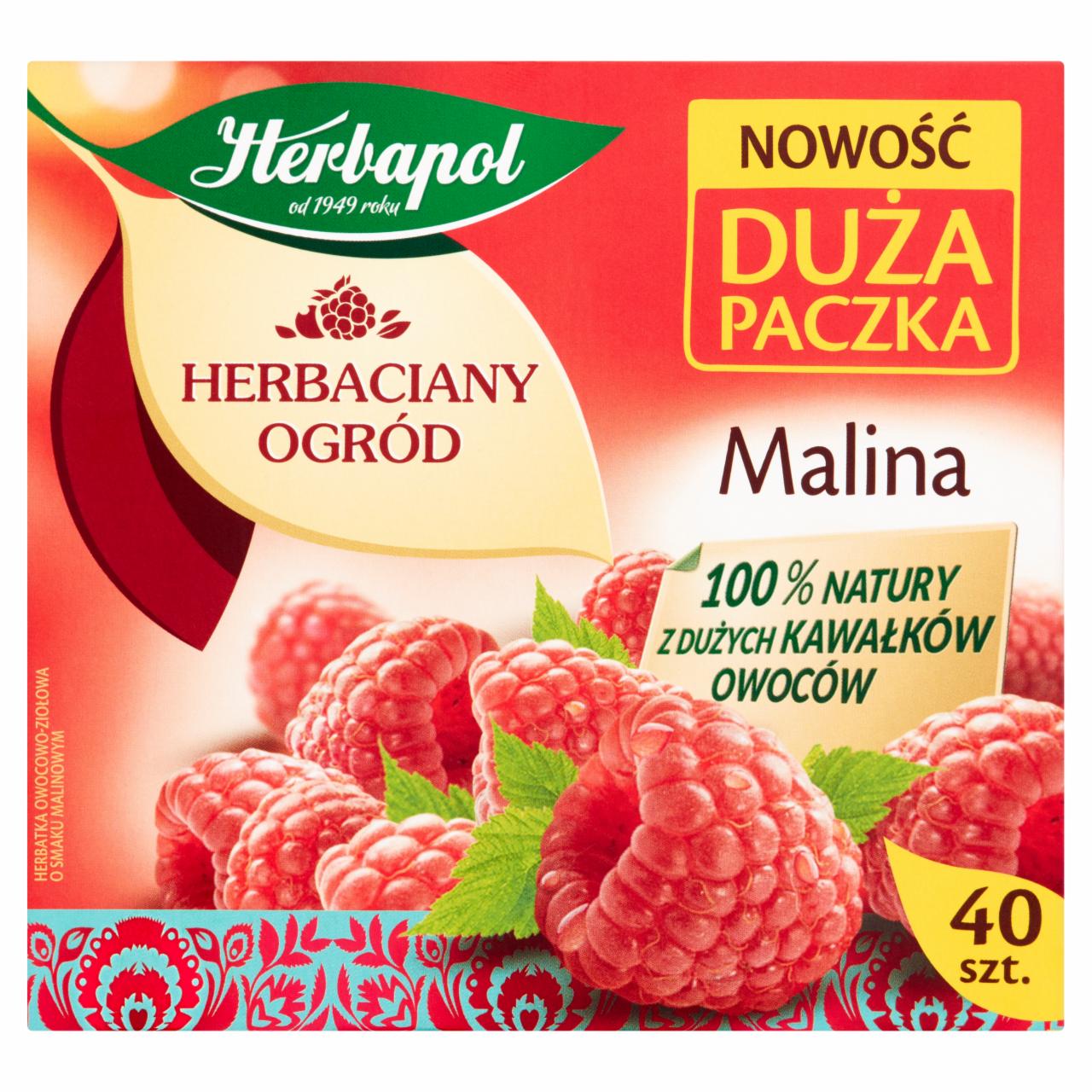 Zdjęcia - Herbapol Herbaciany Ogród Herbatka owocowo-ziołowa malina 108 g (40 x 2,7 g)