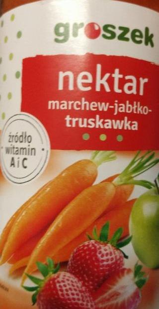 Zdjęcia - nektar marchew jabłko truskawka Groszek