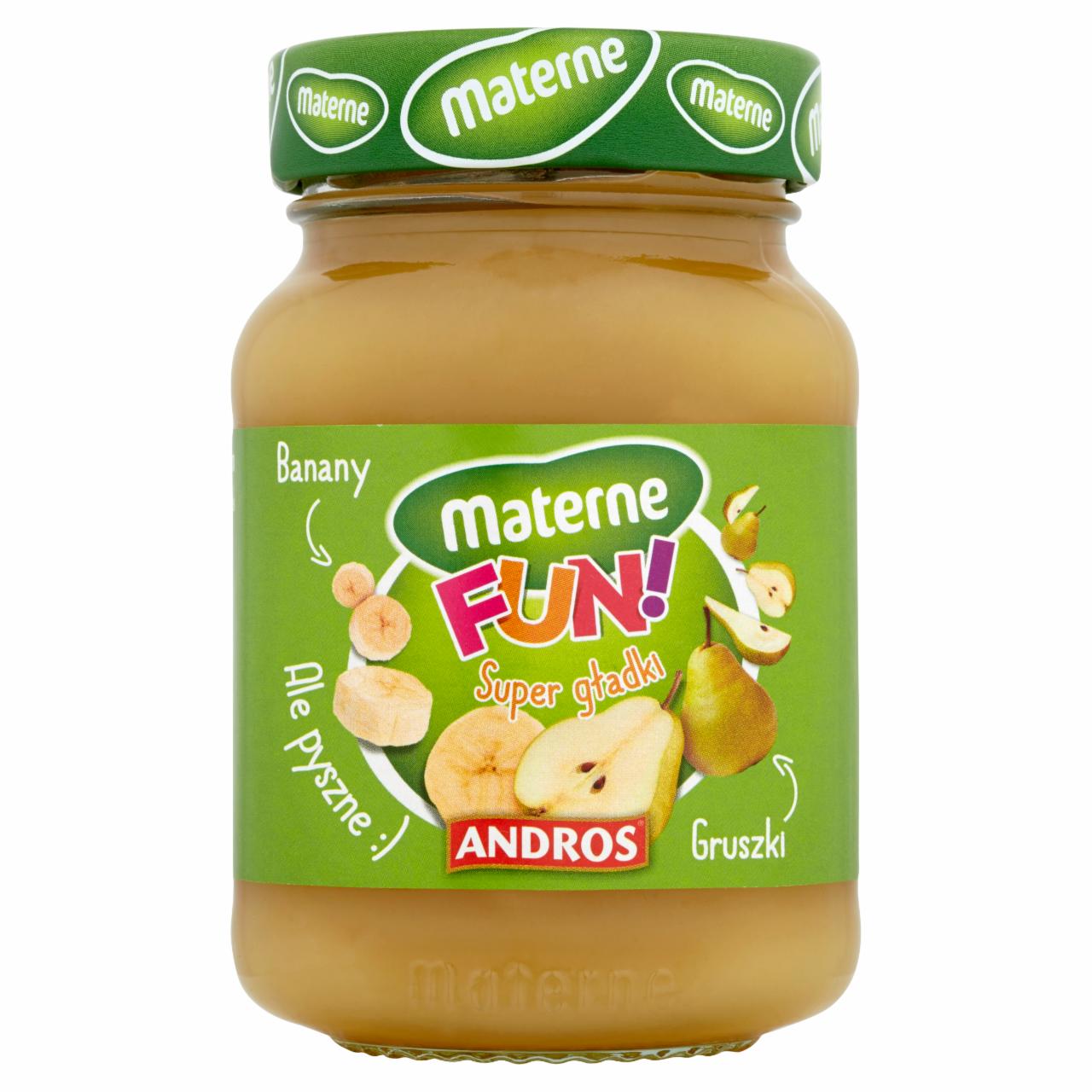 Zdjęcia - Materne Fun! Super gładki Dżem niskosłodzony gruszkowy z bananem 270 g