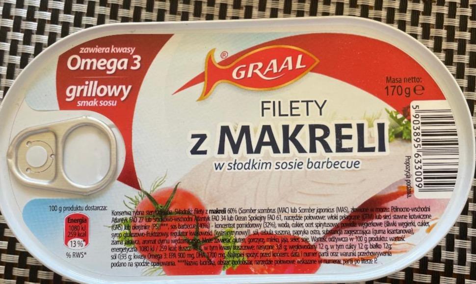 Zdjęcia - Graal Filety z makreli w słodkim sosie barbecue 170 g