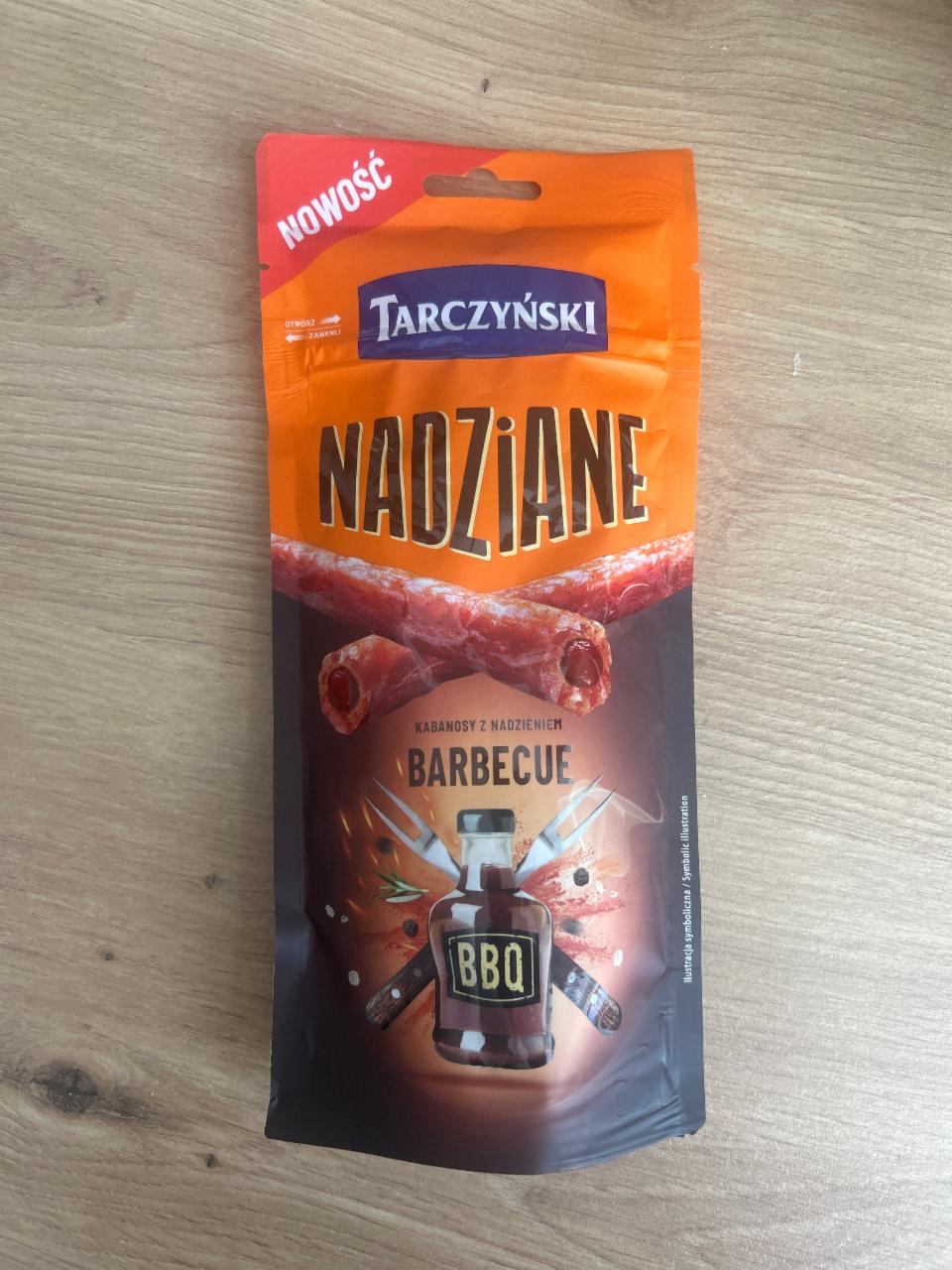 Zdjęcia - Nadziane kabanosy z nadzieniem barbecue Tarczyński