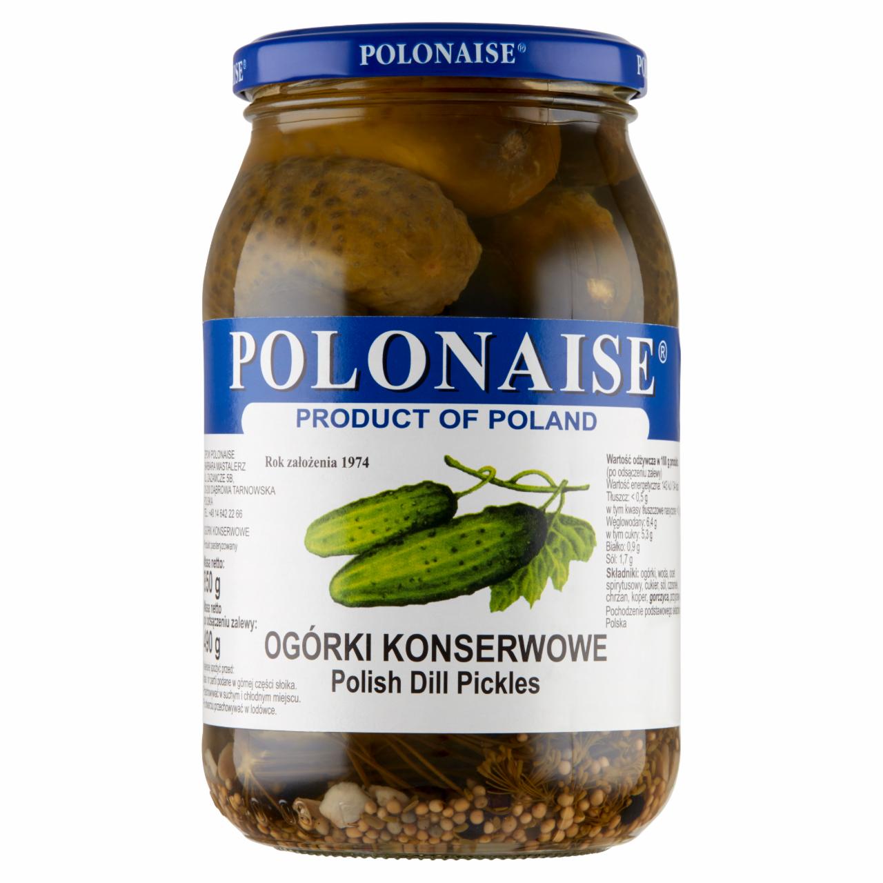 Zdjęcia - Polonaise Ogórki konserwowe 850 g