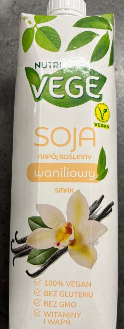 Zdjęcia - Napój roślinny Soja smak waniliowy Nutri Vege