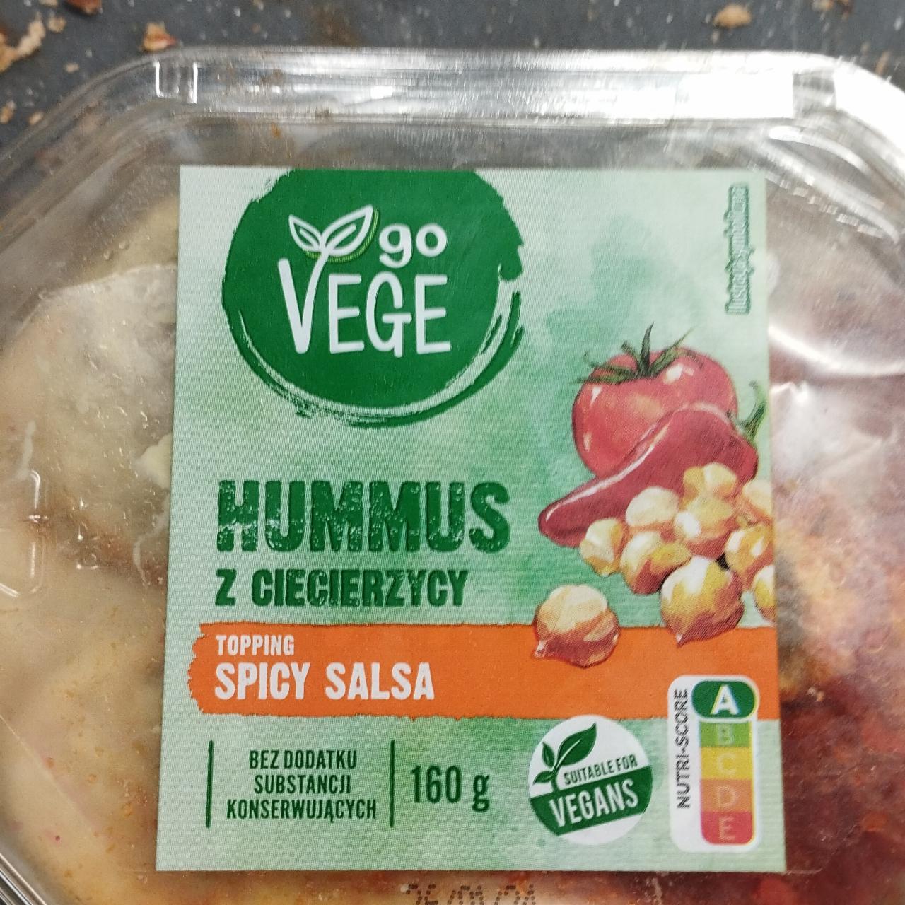 Zdjęcia - Hummus z toppingiem spicy salsa go Vege