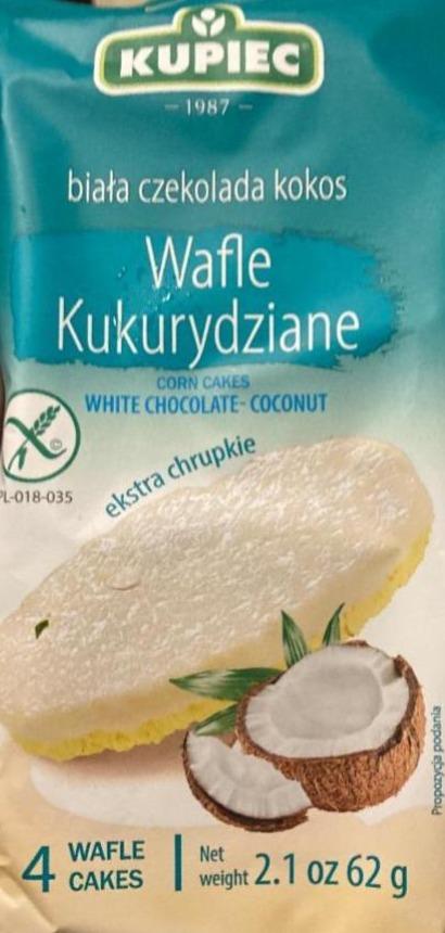 Zdjęcia - Wafle kukurydziane biała czekolada kokos Kupiec