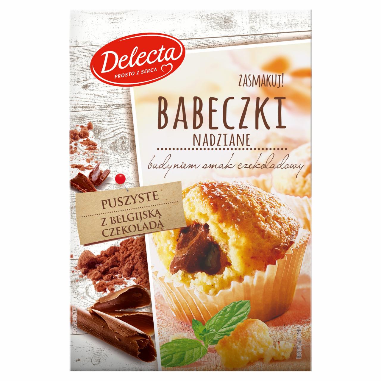 Zdjęcia - Delecta Babeczki nadziane budyniem smak czekoladowy 315 g