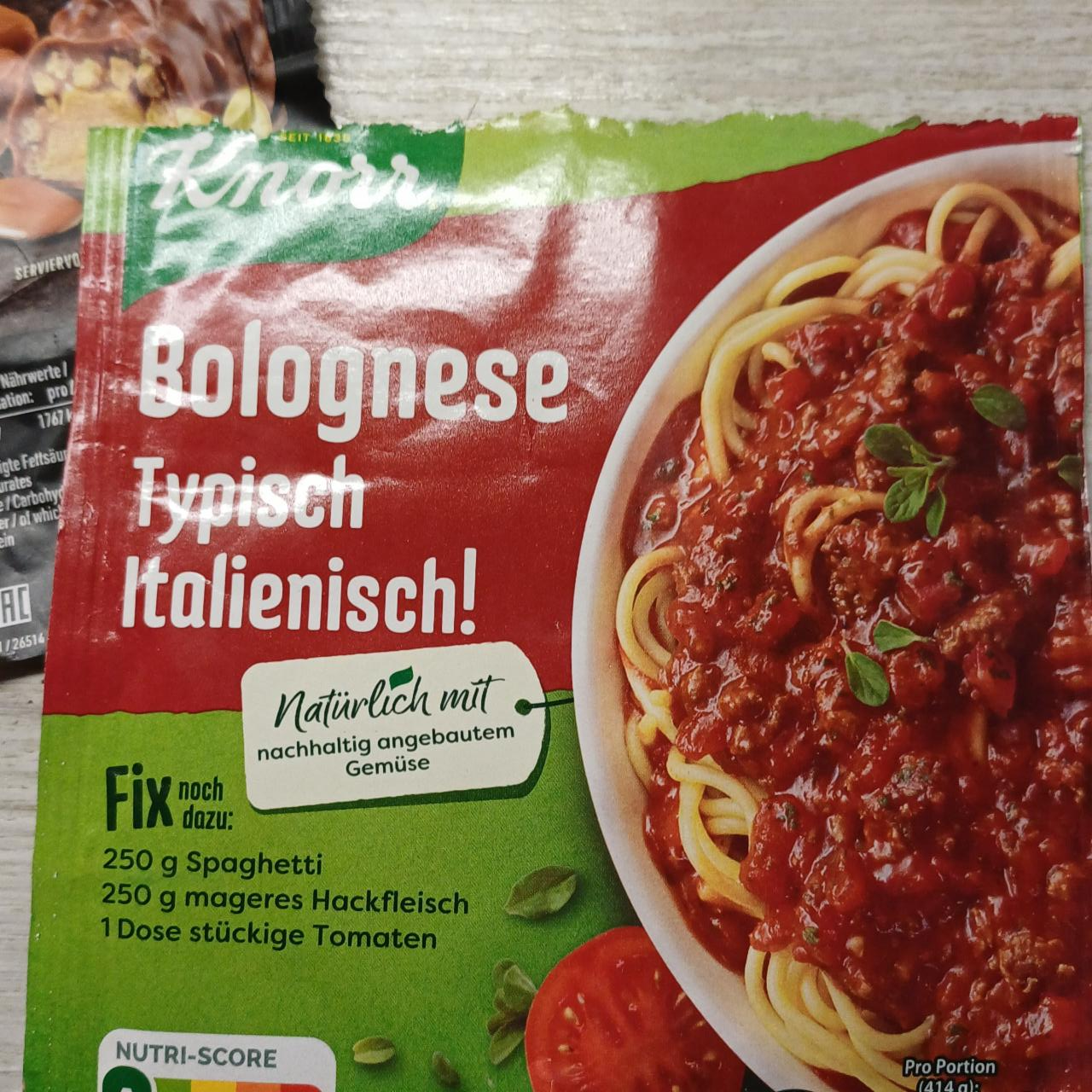 Zdjęcia - Bolognese Typisch Italienisch Knorr