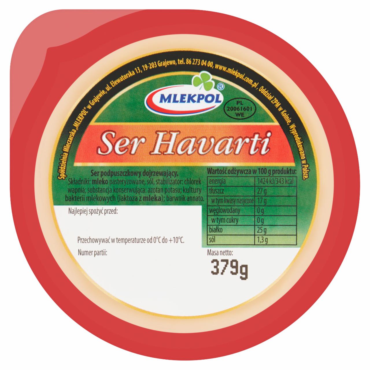 Zdjęcia - Mlekpol Ser Havarti