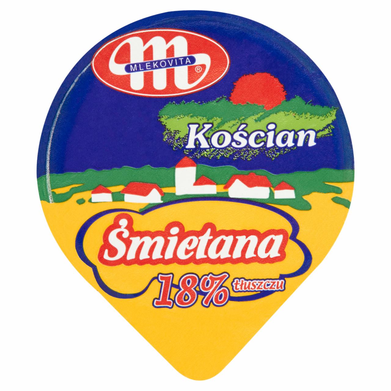 Zdjęcia - Kościan Śmietana ukwaszona 18% 180 g