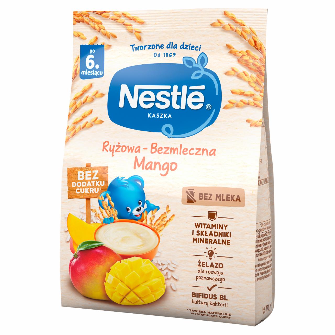 Zdjęcia - Kaszka ryżowa bezmleczna mango Nestlé