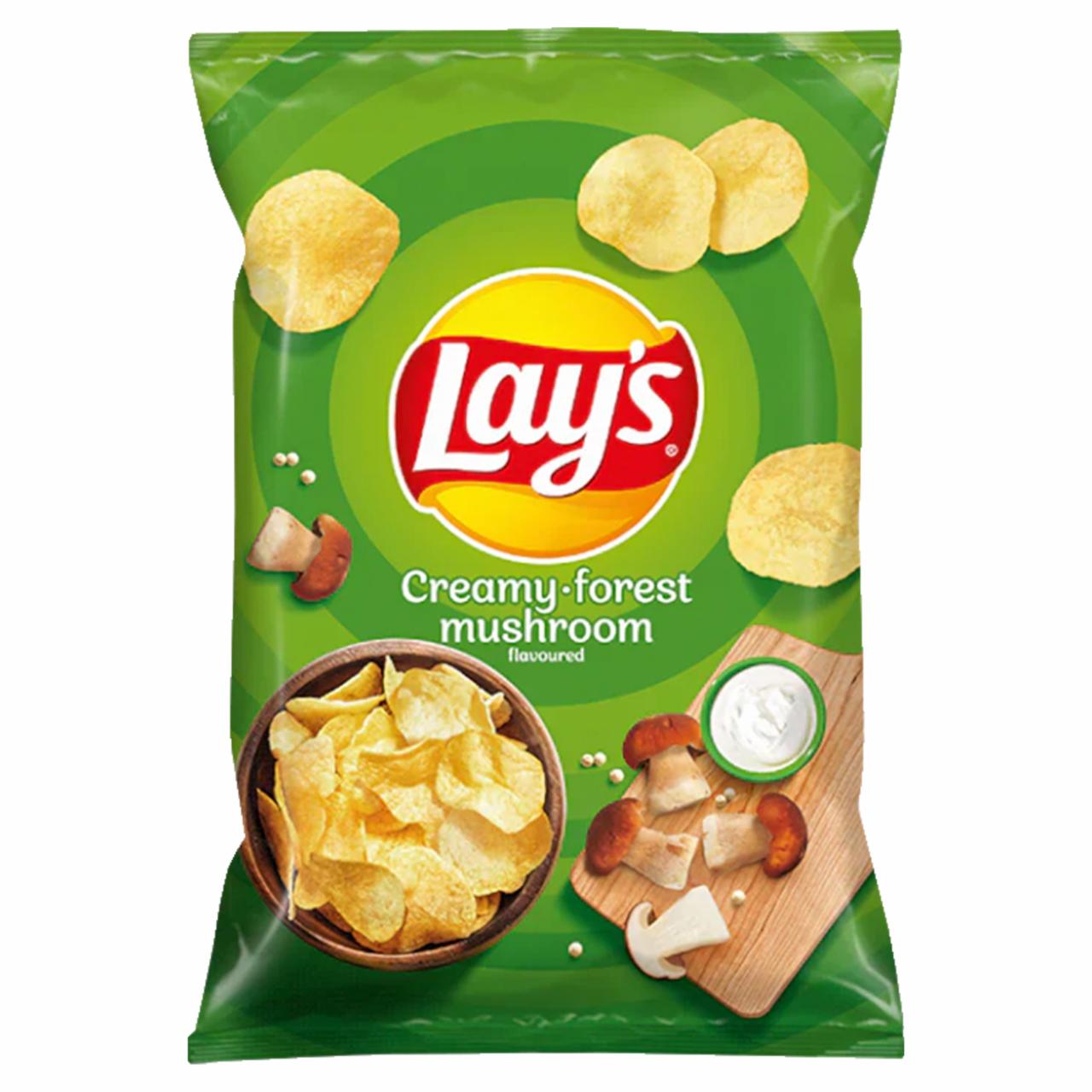 Zdjęcia - Lay's Chipsy ziemniaczane o smaku grzybów w śmietanie 130 g