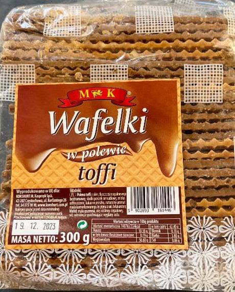 Zdjęcia - Wafelki w polewie toffi MK