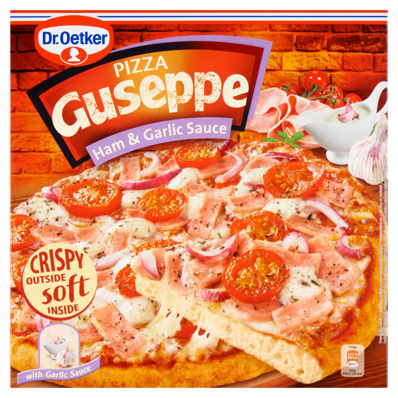 Zdjęcia - Dr. Oetker Guseppe Pizza z szynką i sosem czosnkowym 440 g