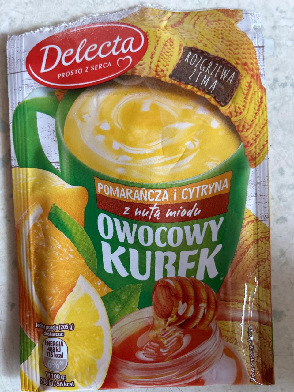 Zdjęcia - Owocowy kubek pomarańcza i cytryna z nutą miodu Delecta