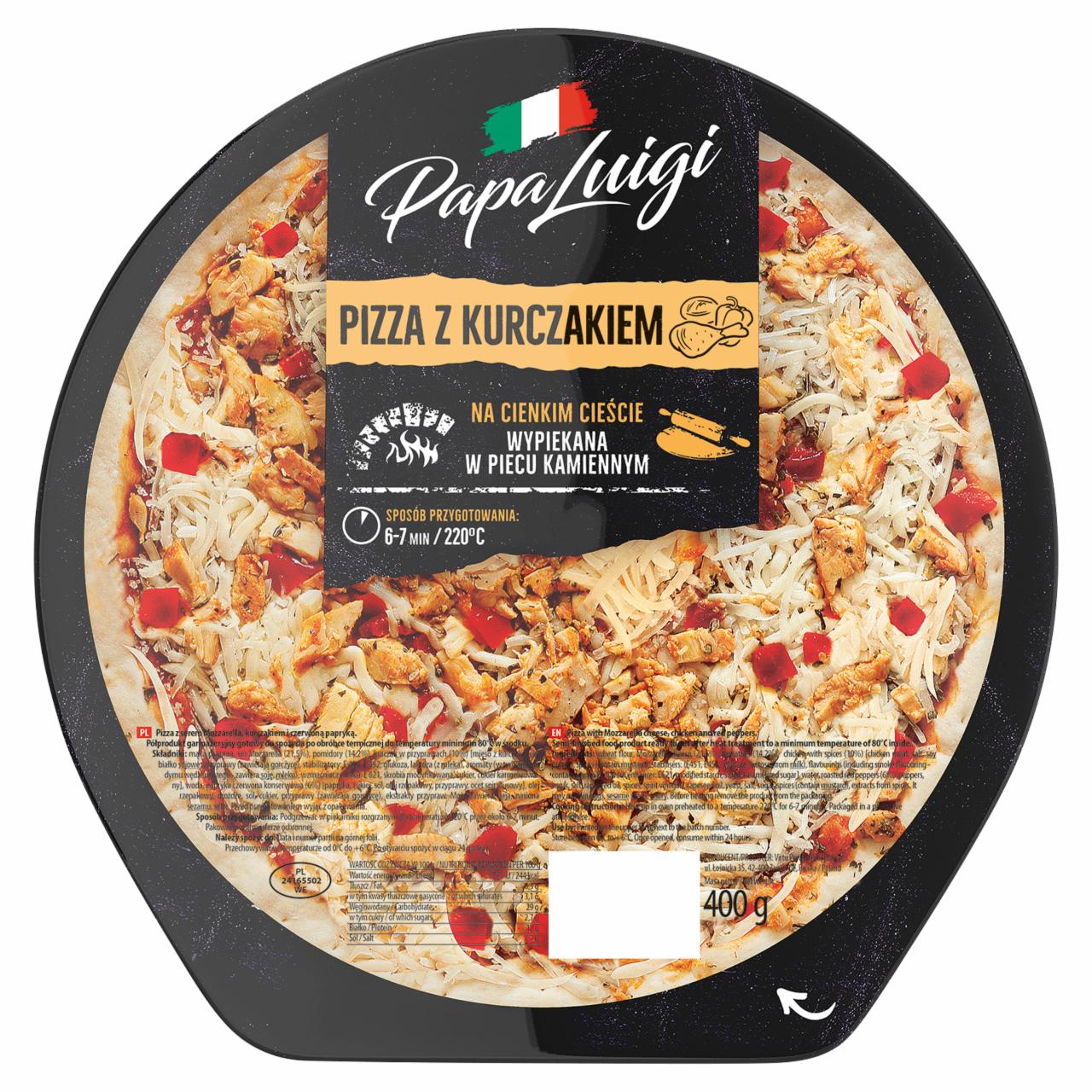 Zdjęcia - Papa Luigi Pizza z kurczakiem 400 g