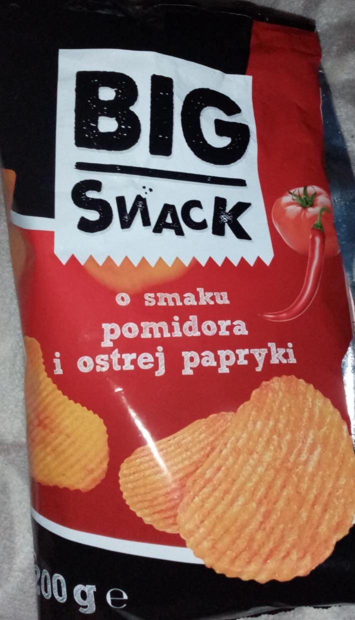 Zdjęcia - Chipsy o smaku pomidora i ostrej papryki Big Snack