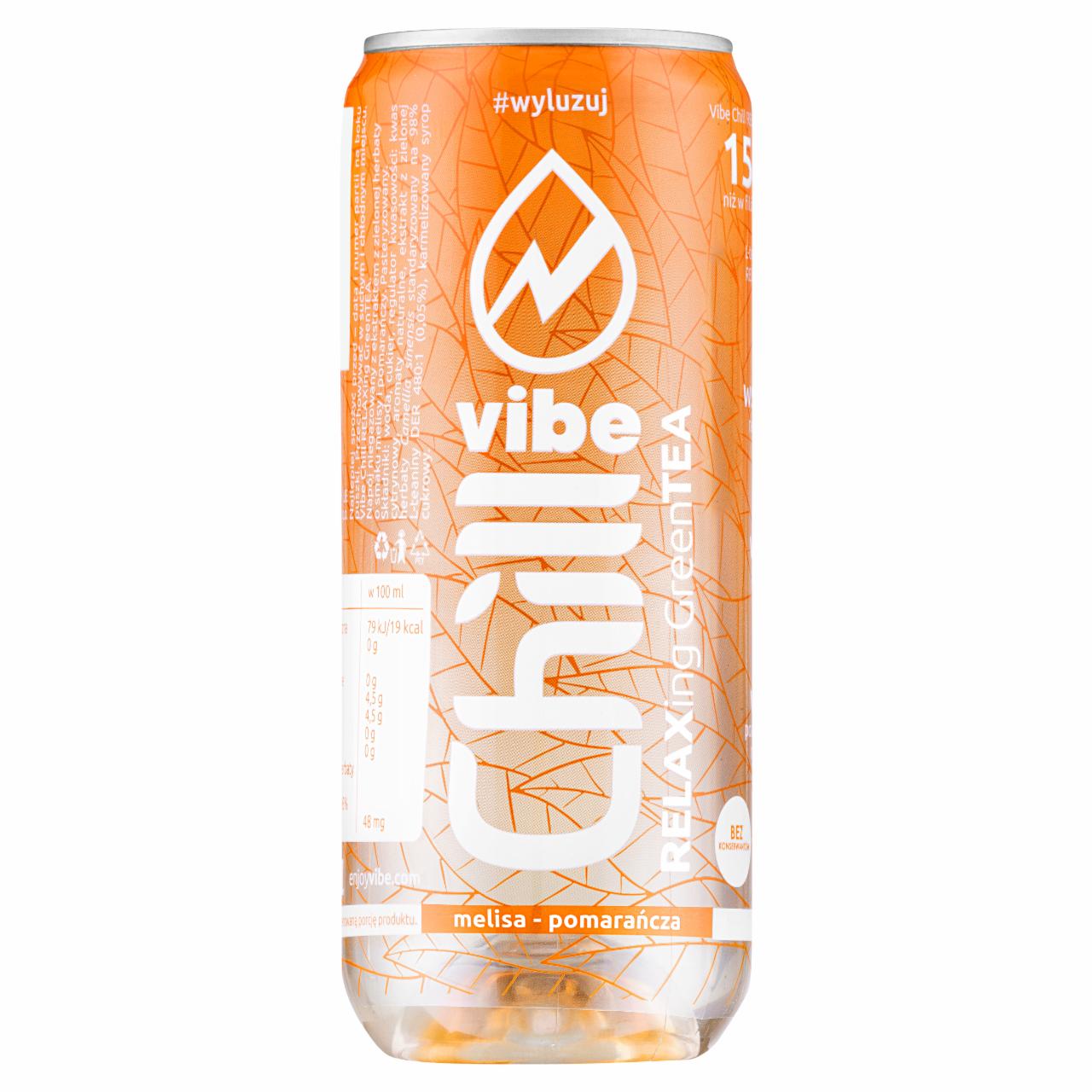 Zdjęcia - Vibe Chill Relaxing Green Tea Melisa-pomarańcza Napój niegazowany 315 ml