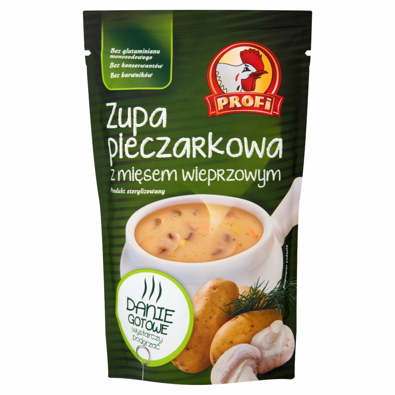 Zdjęcia - Profi Zupa pieczarkowa z mięsem wieprzowym 450 g