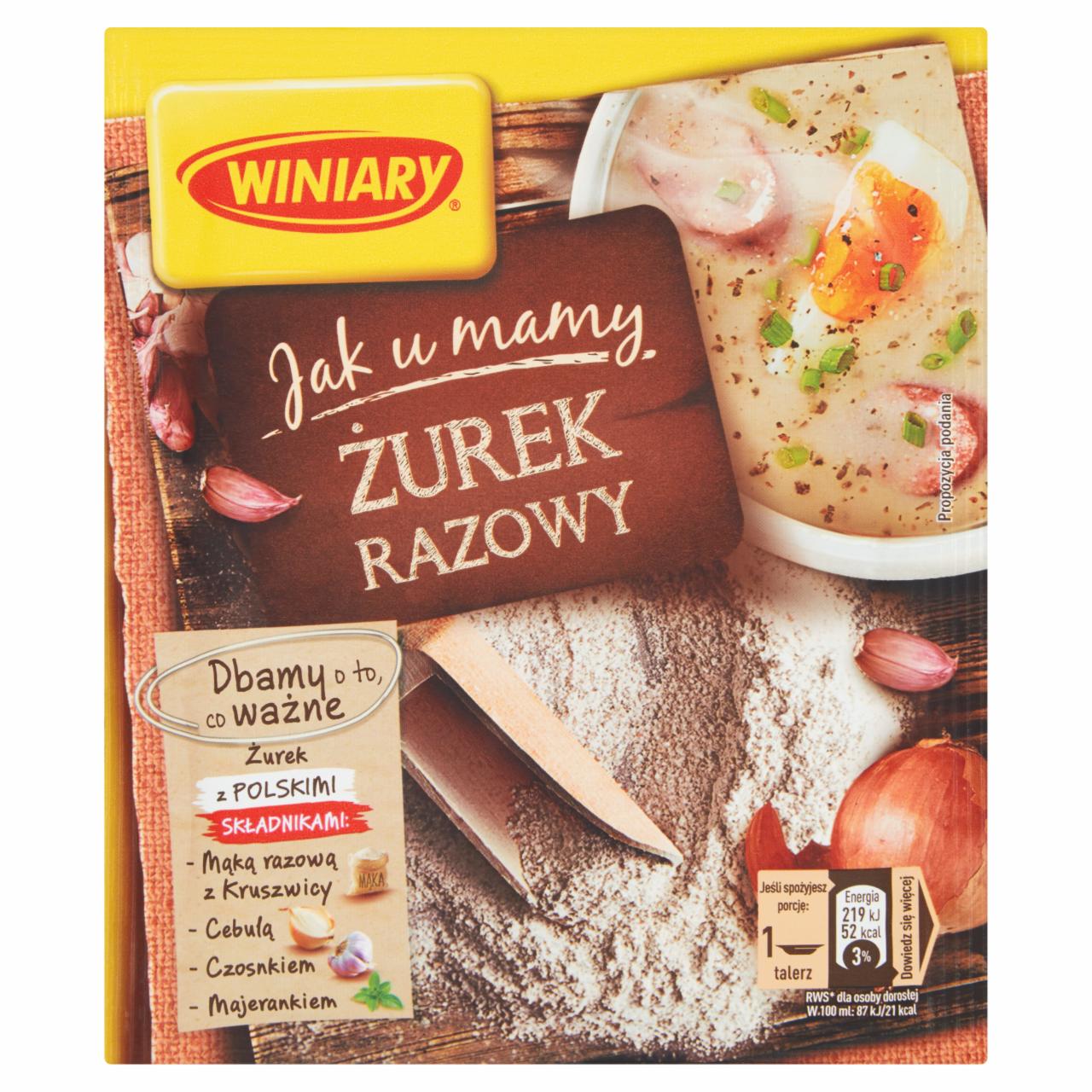 Zdjęcia - Winiary Jak u Mamy Żurek razowy 33 g