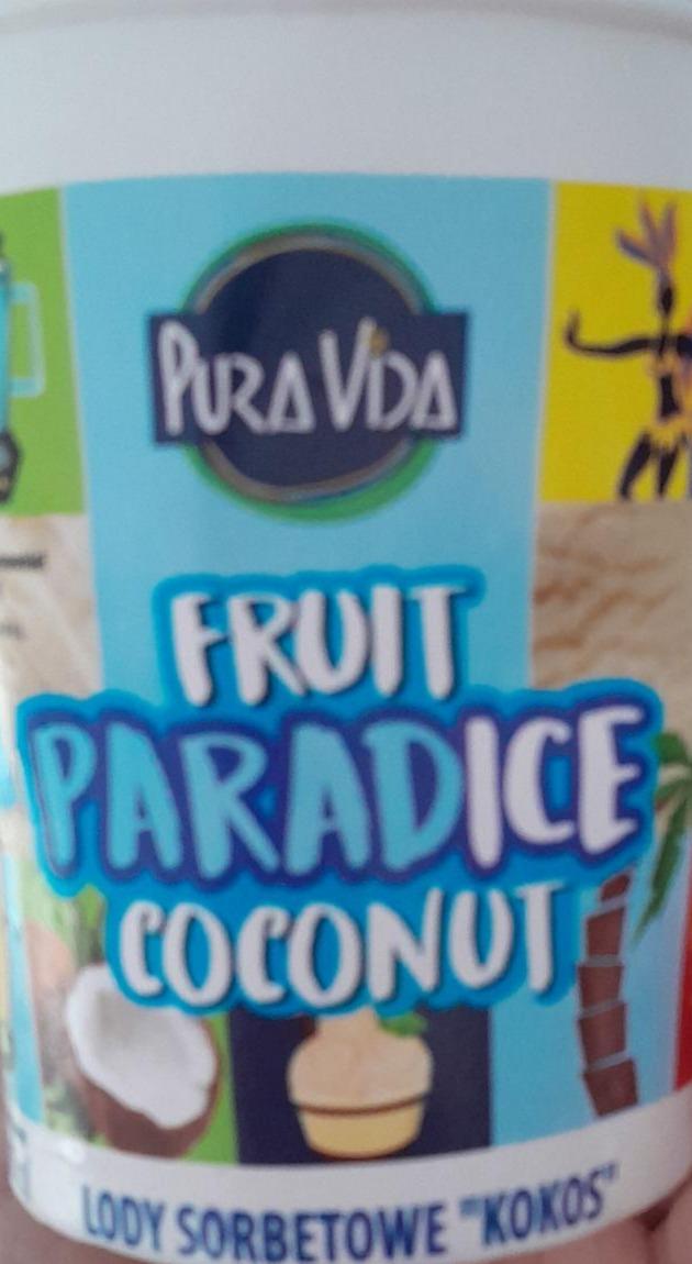 Zdjęcia - Fruit paradice coconut lody sorbetowe kokos Pura Vida