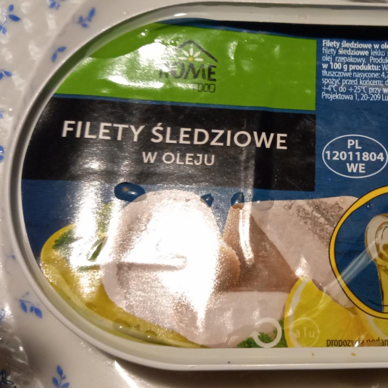 Zdjęcia - Filety śledziowe w oleju Home food