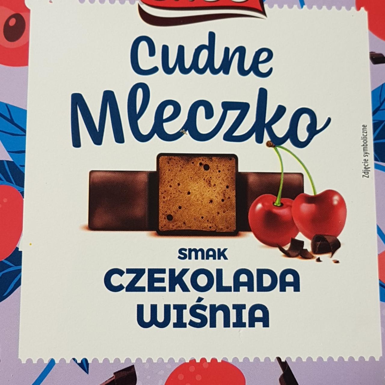 Zdjęcia - Mleczko o smaku czekoladowo-wiśniowym w czekoladzie Cudne mleczko