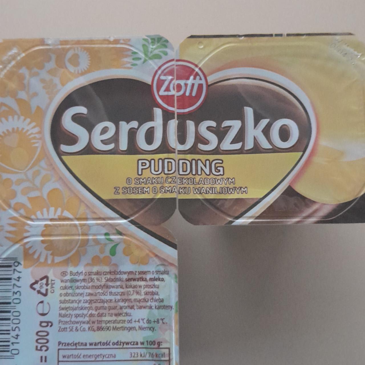 Zdjęcia - Serduszko Pudding czekolada wanilia Zott