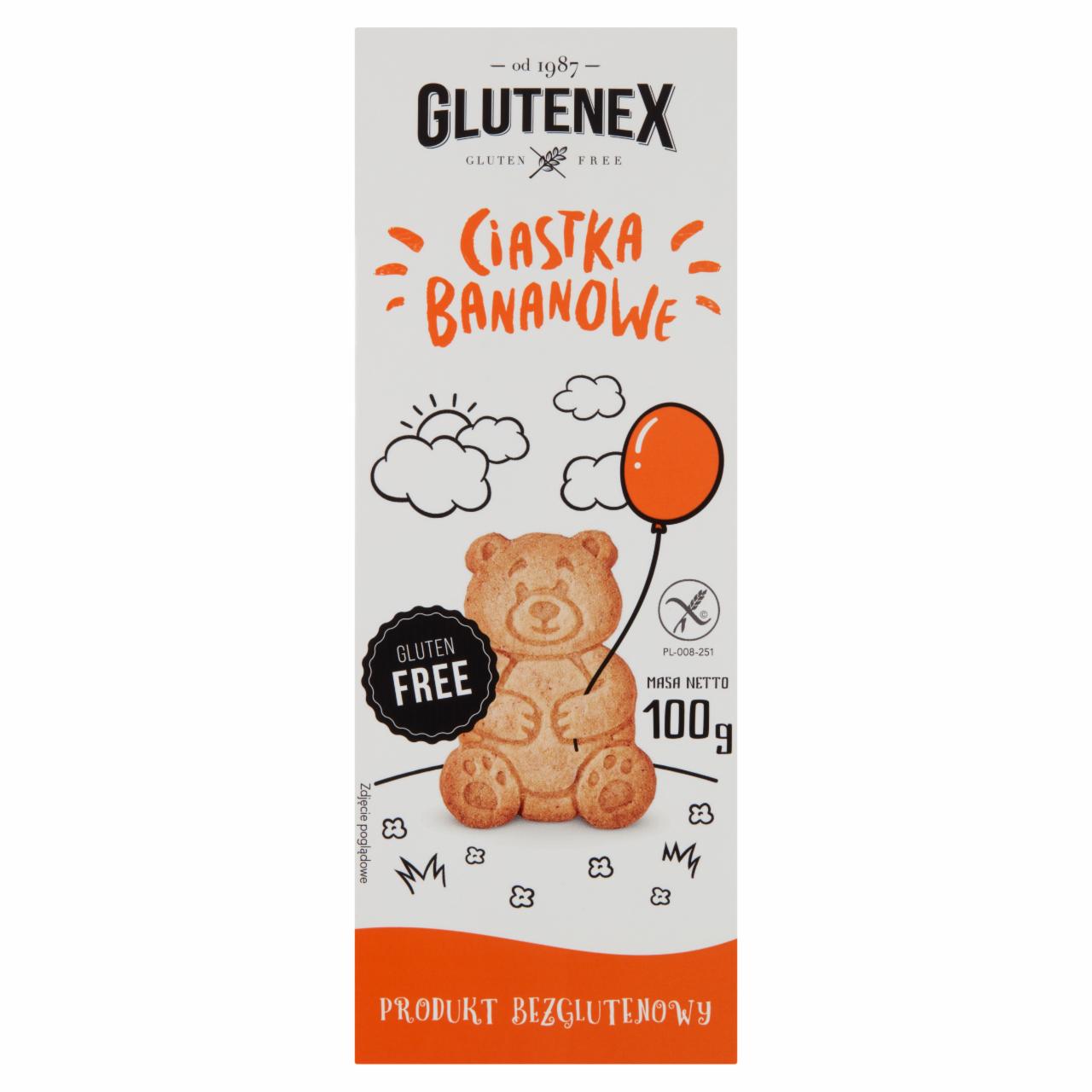 Zdjęcia - Glutenex Ciastka bananowe 100 g