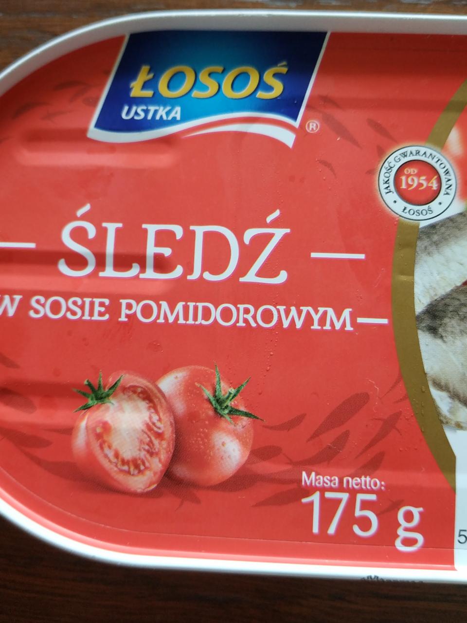 Zdjęcia - śledź w sosie pomidorowym Łosoś