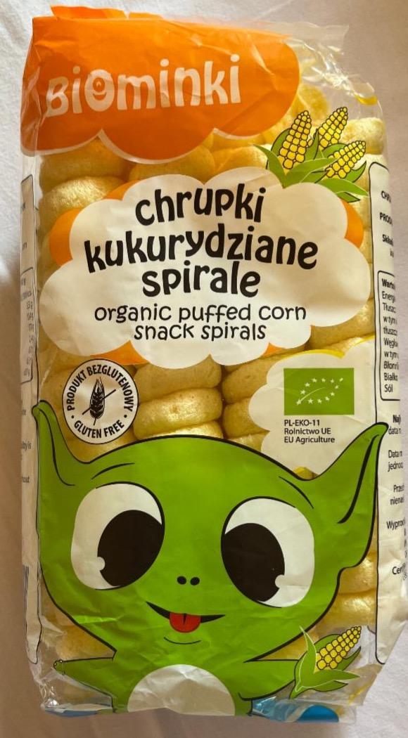 Zdjęcia - Chrupki kukurydziane spirale Biominki