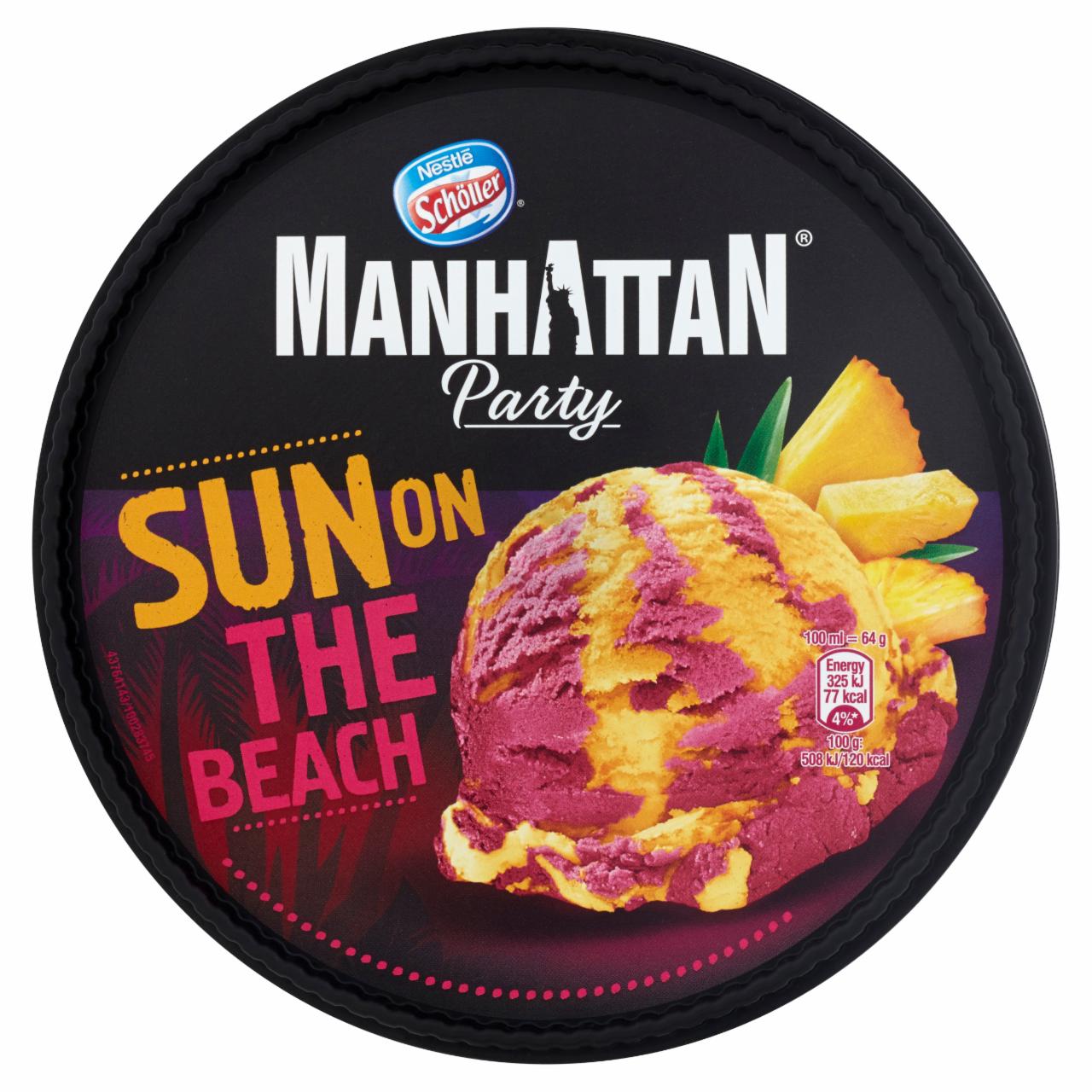 Zdjęcia - Manhattan Party Sun on The Beach Lody ananasowe i lody wodne o smaku żurawinowym 1000 ml