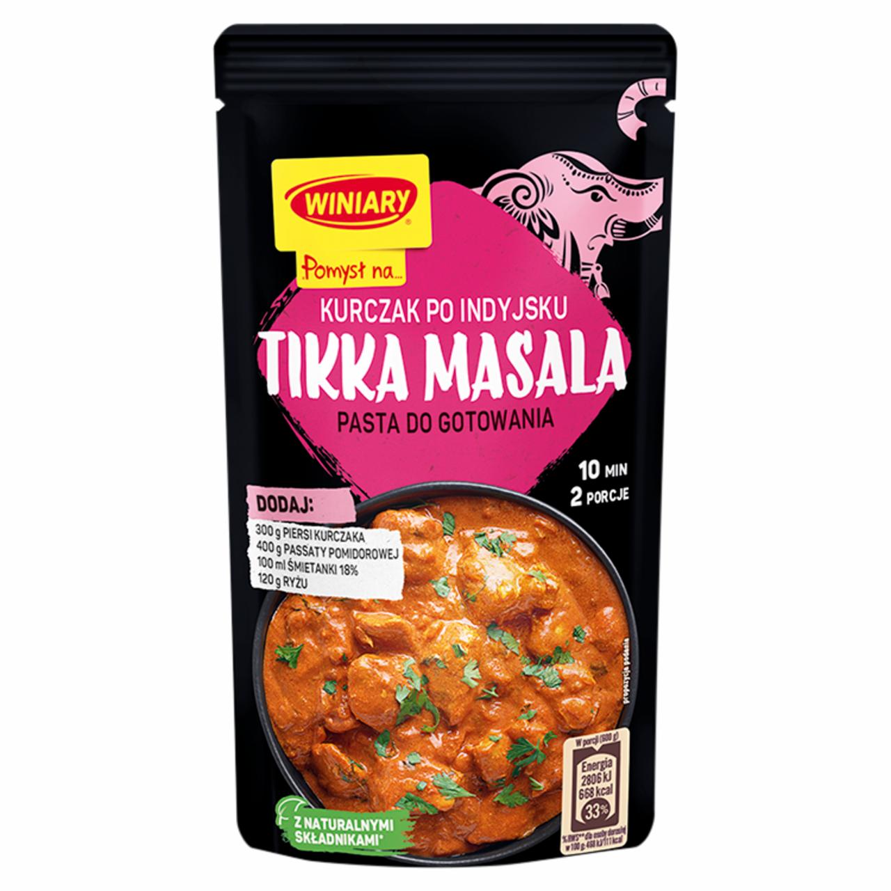 Zdjęcia - Winiary Pomysł na... Pasta do gotowania kurczak po indyjsku Tikka Masala 65 g