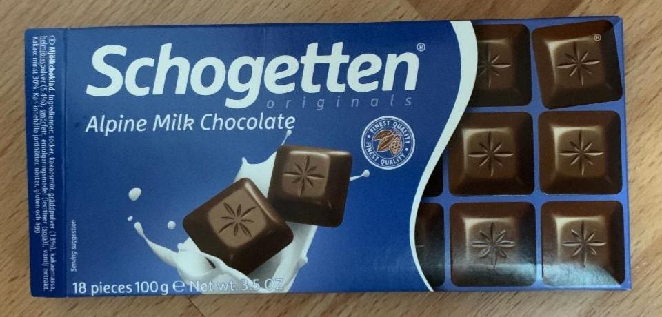 Zdjęcia - Alpine milk chocolate Schogetten