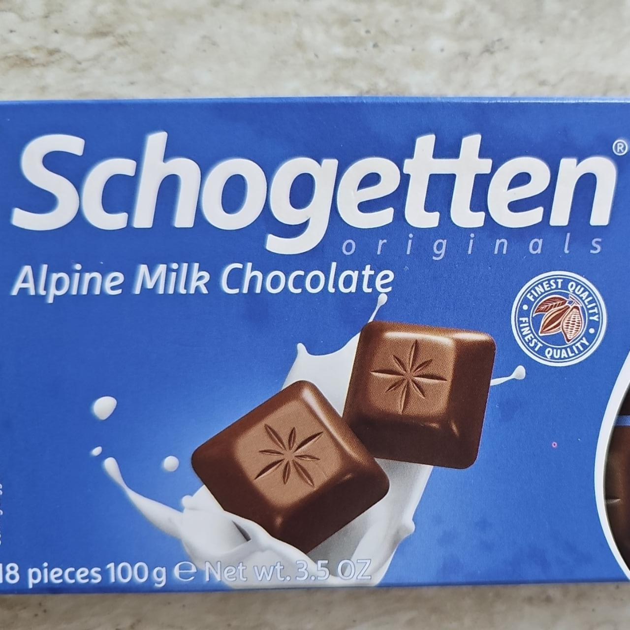 Zdjęcia - Alpine milk chocolate Schogetten