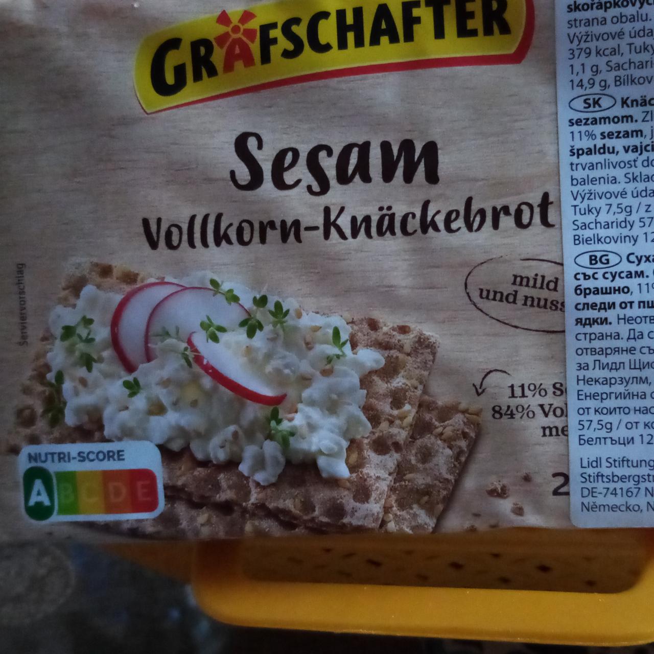 Zdjęcia - Sesam Vollkorn-Knäckenbrot Grafschafter