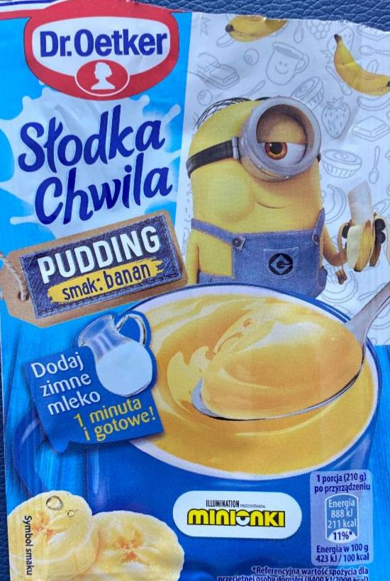 Zdjęcia - Dr. Oetker Słodka Chwila Pudding smak banan 35 g