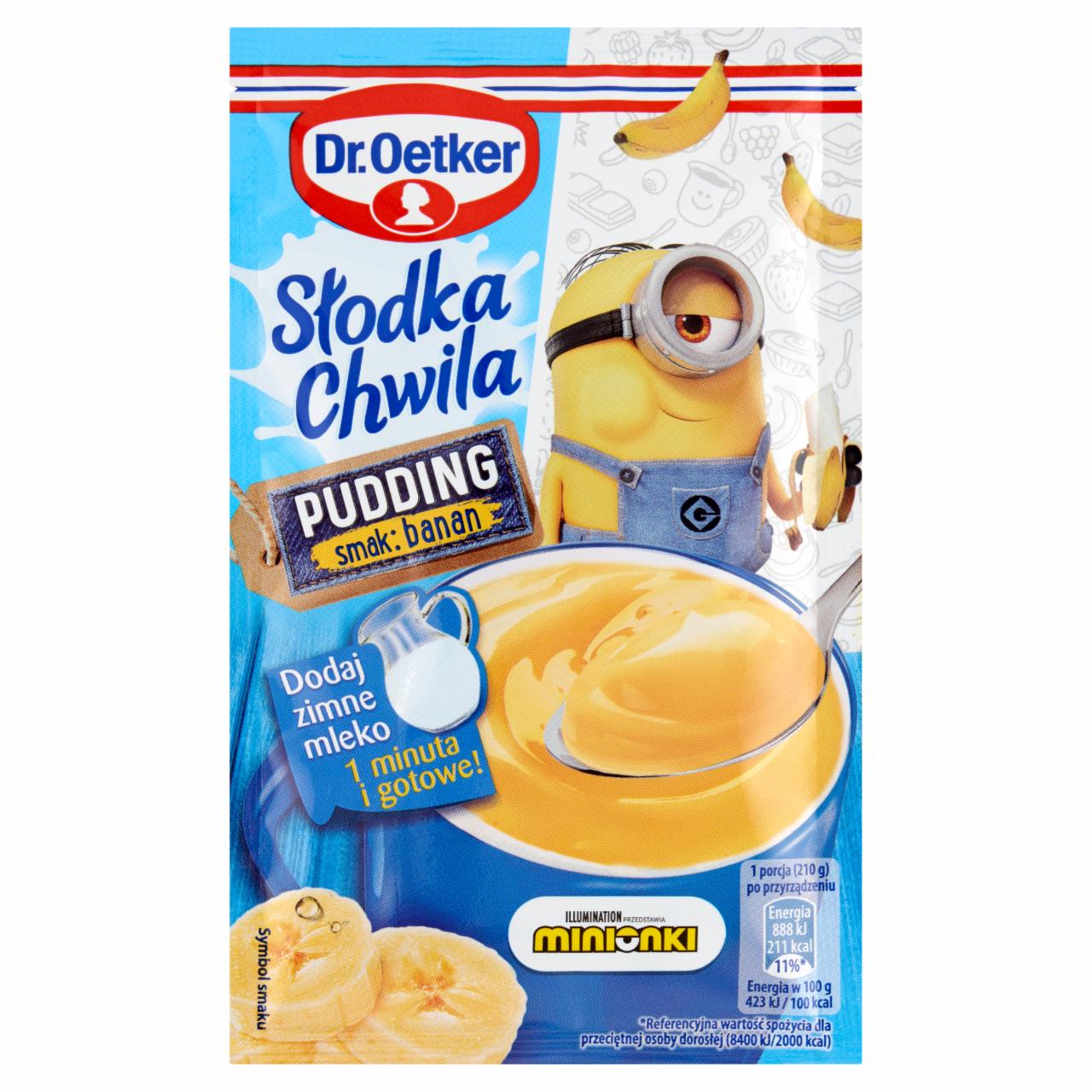 Zdjęcia - Dr. Oetker Słodka Chwila Pudding smak banan 35 g