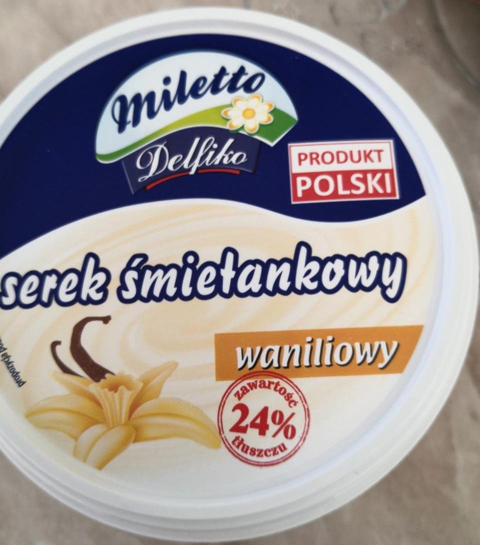 Zdjęcia - Serek śmietankowy waniliowy Miletto