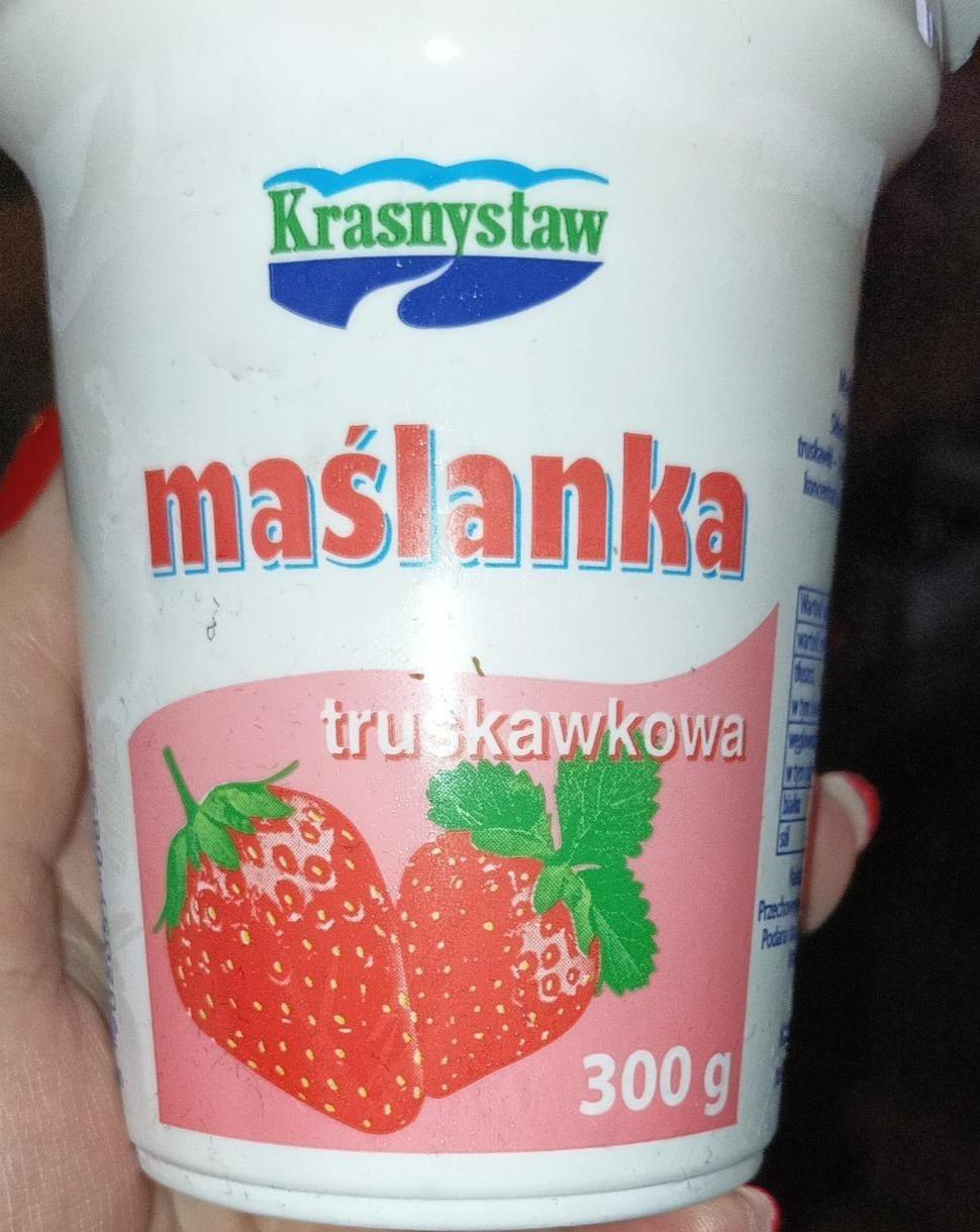 Zdjęcia - Maślanka truskawkowa Krasnystaw