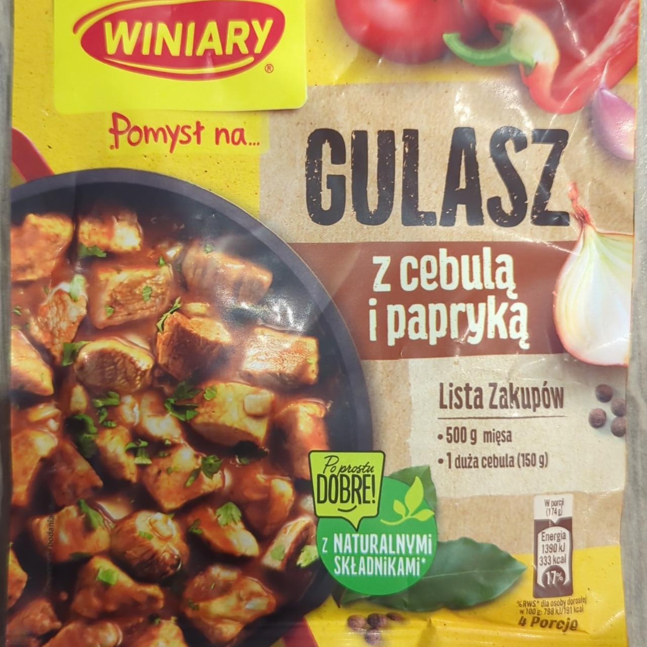 Zdjęcia - Pomysł na... Gulasz z cebulą i papryką Winiary