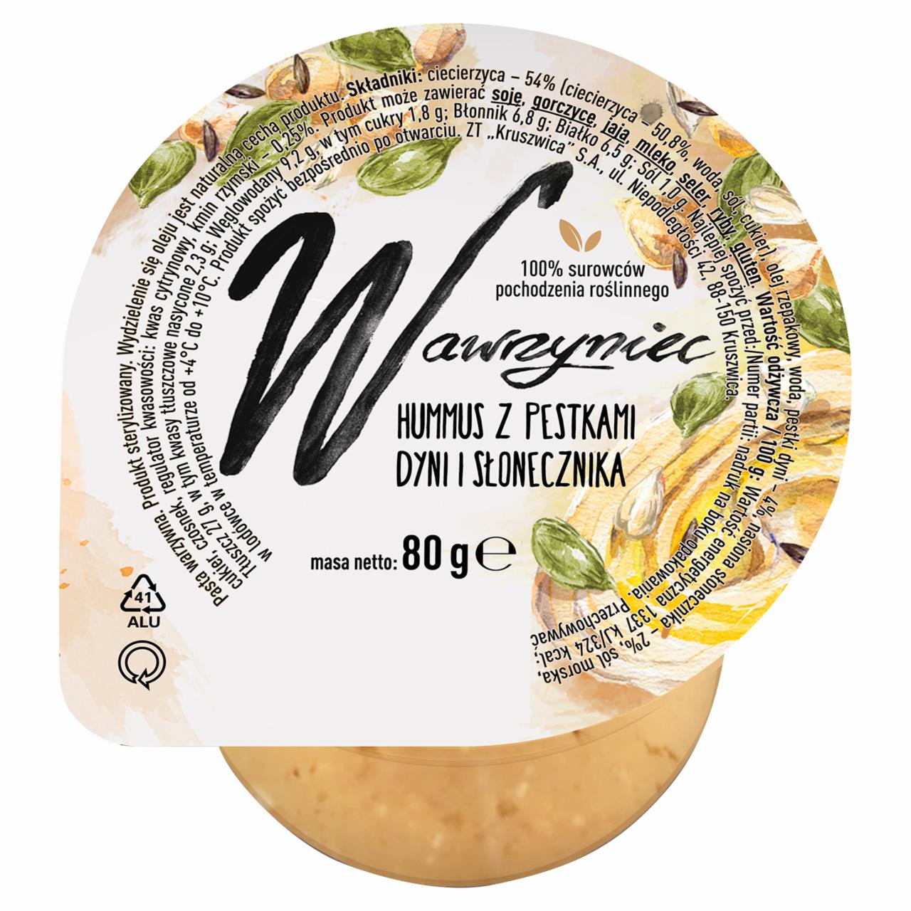 Zdjęcia - Wawrzyniec Hummus z pestkami dyni i słonecznika 80 g