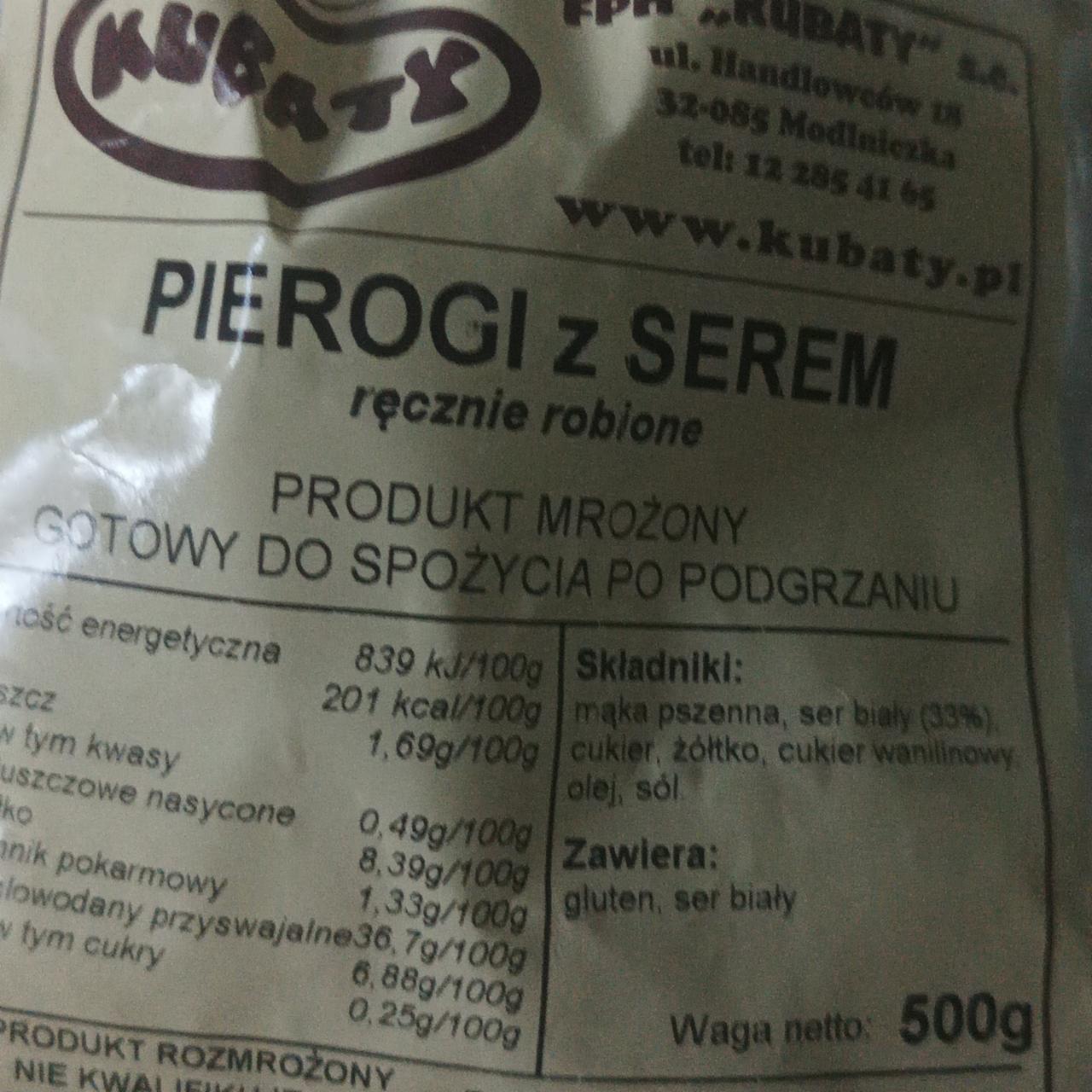 Zdjęcia - Pierogi z serem Kubaty