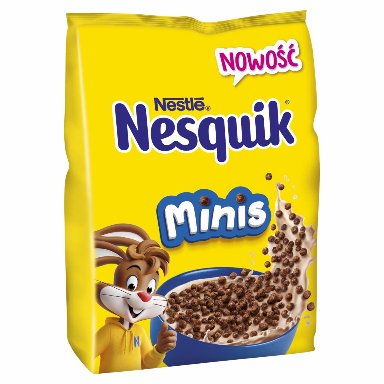 Zdjęcia - Nestlé Nesquik Minis Zbożowe kuleczki o smaku czekoladowym 210 g